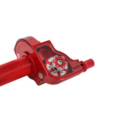JFG RACING transparent top close-up revealing cable movement for easier inspections
