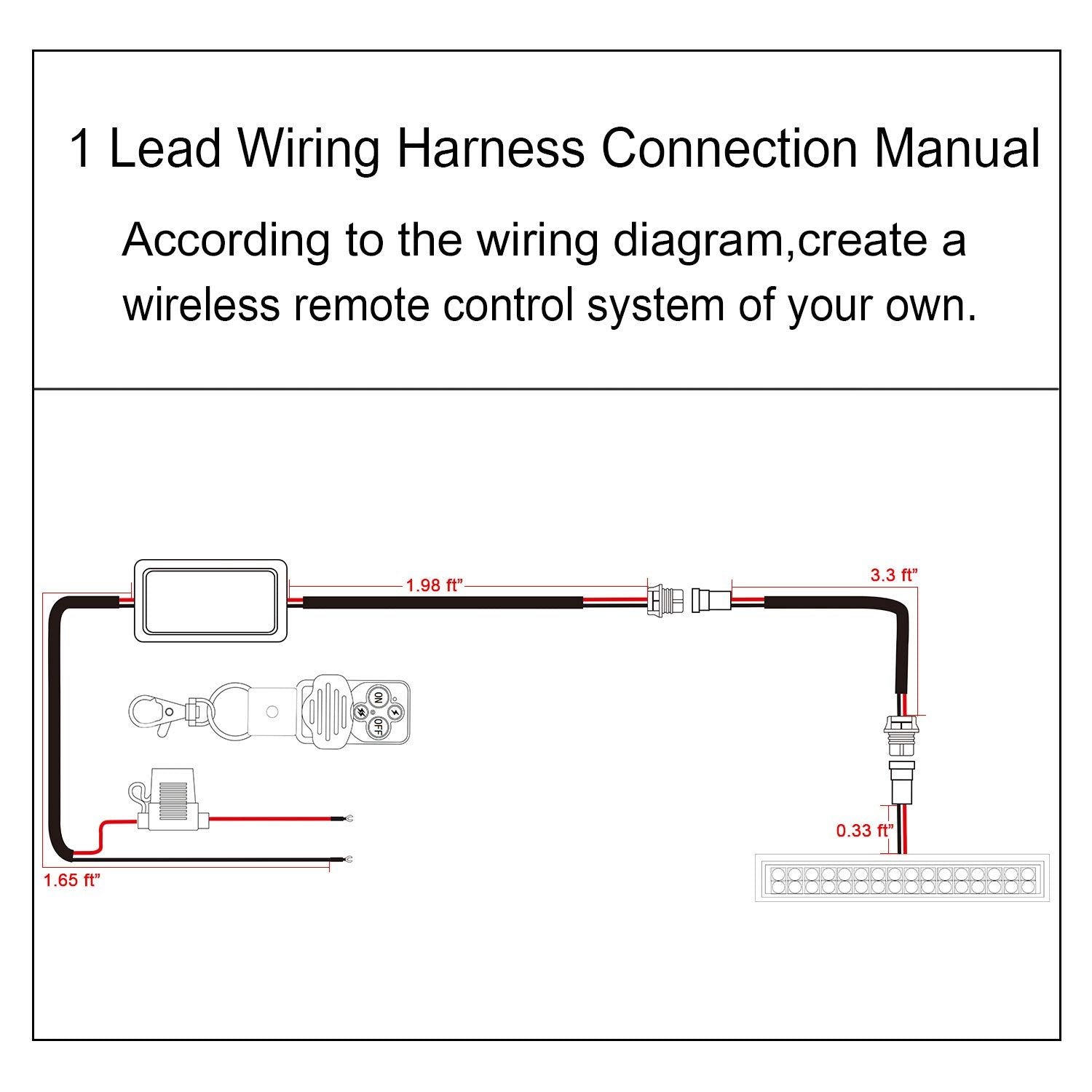 JHE harness installed on SUV bumper demonstrating clean wiring