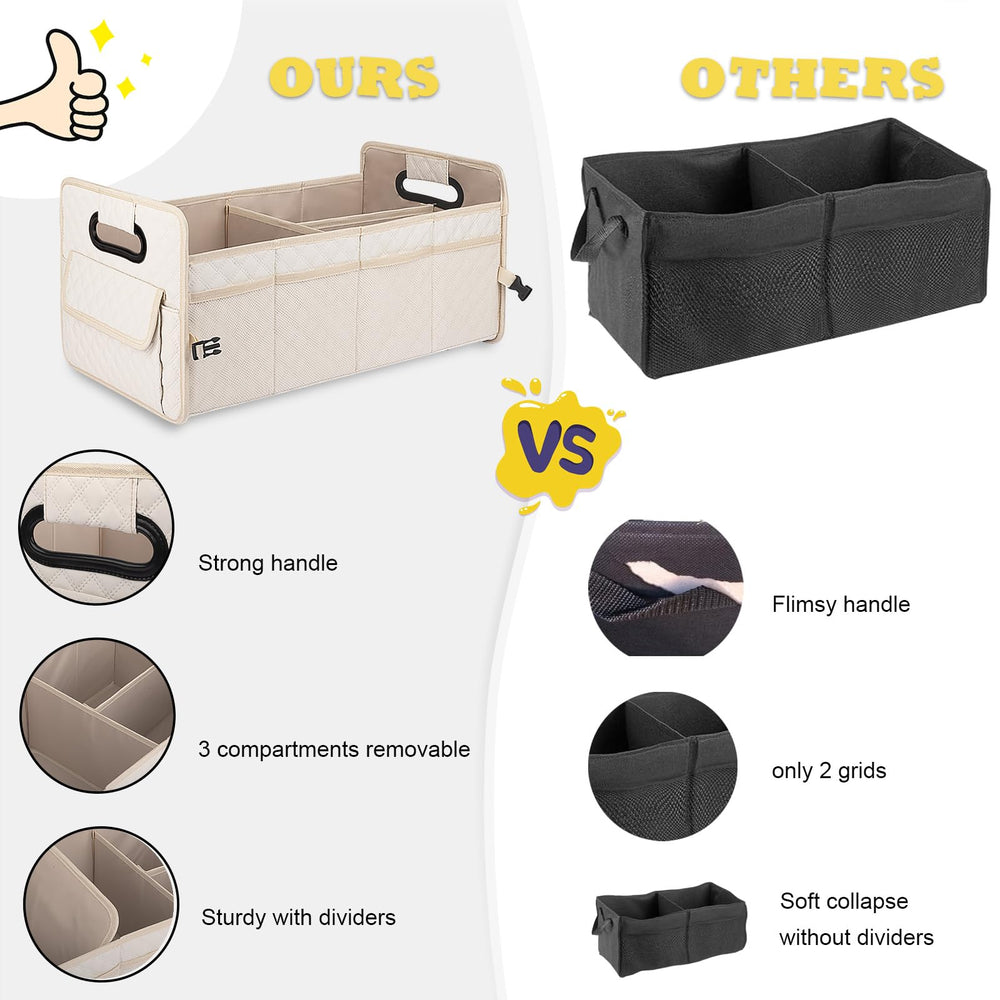 JiatuA adjustable dividers creating secure pockets for items