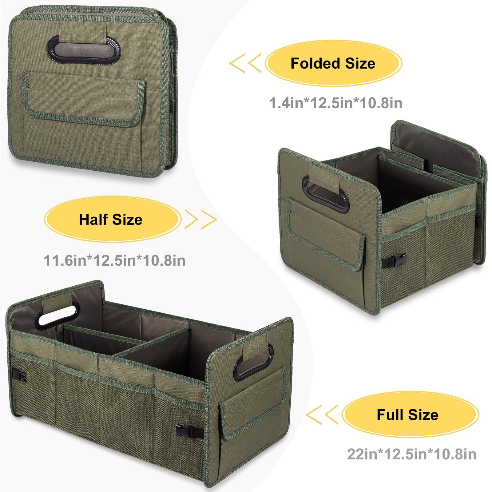 JiatuA folded flat with buckle for compact storage and easy packing