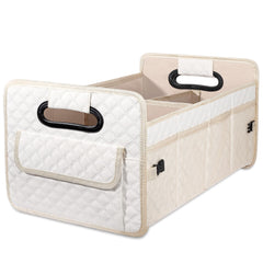 JiatuA front view of organizer showing large capacity and beige finish
