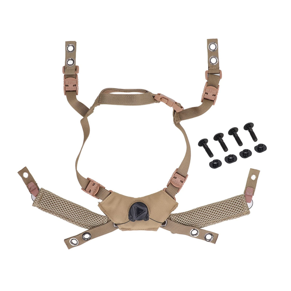 Jiawu front view of helmet chin strap showing secure fit benefit
