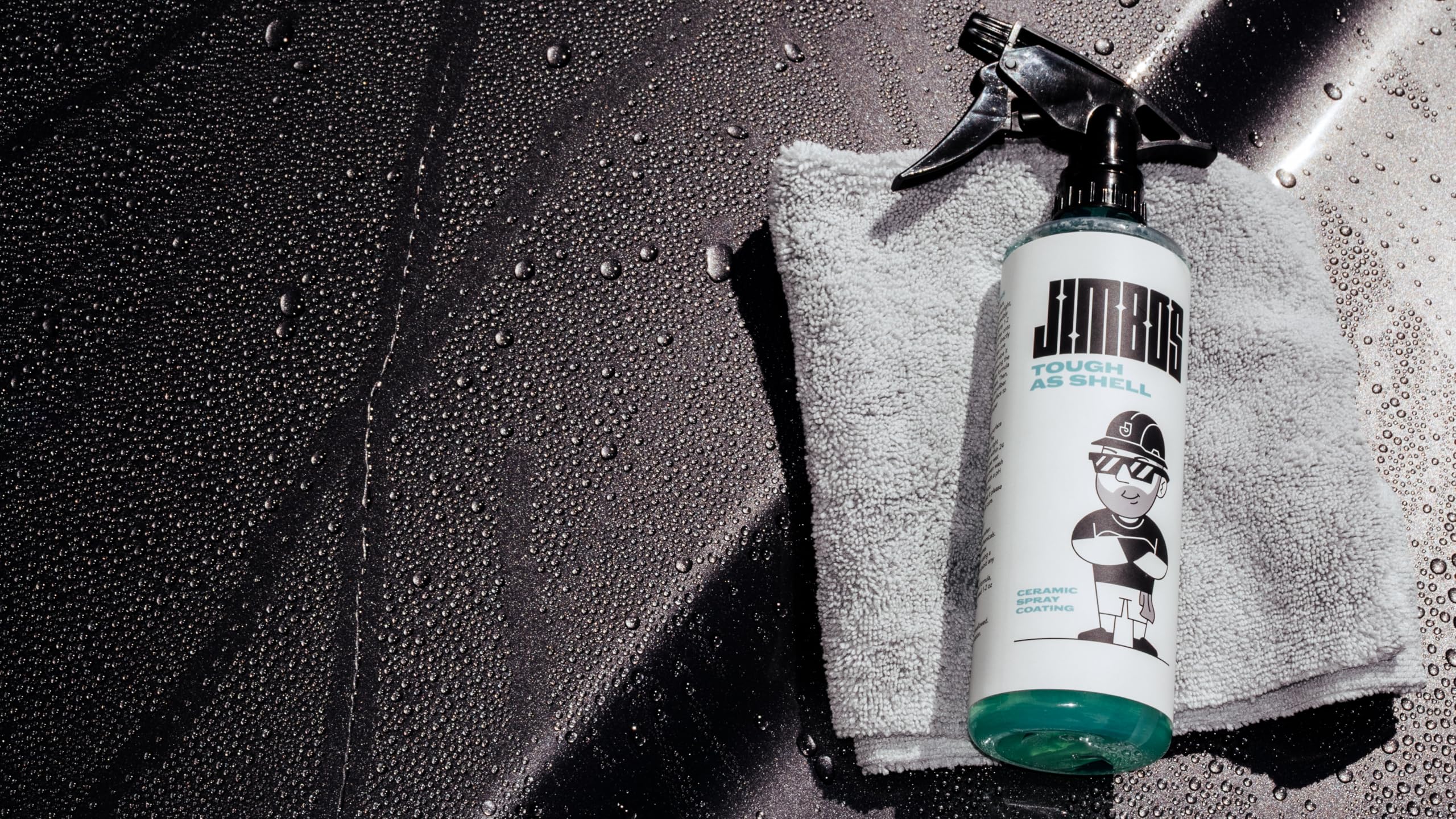 Jimbos outdoor lifestyle car detailing scene showing quick DIY professional results