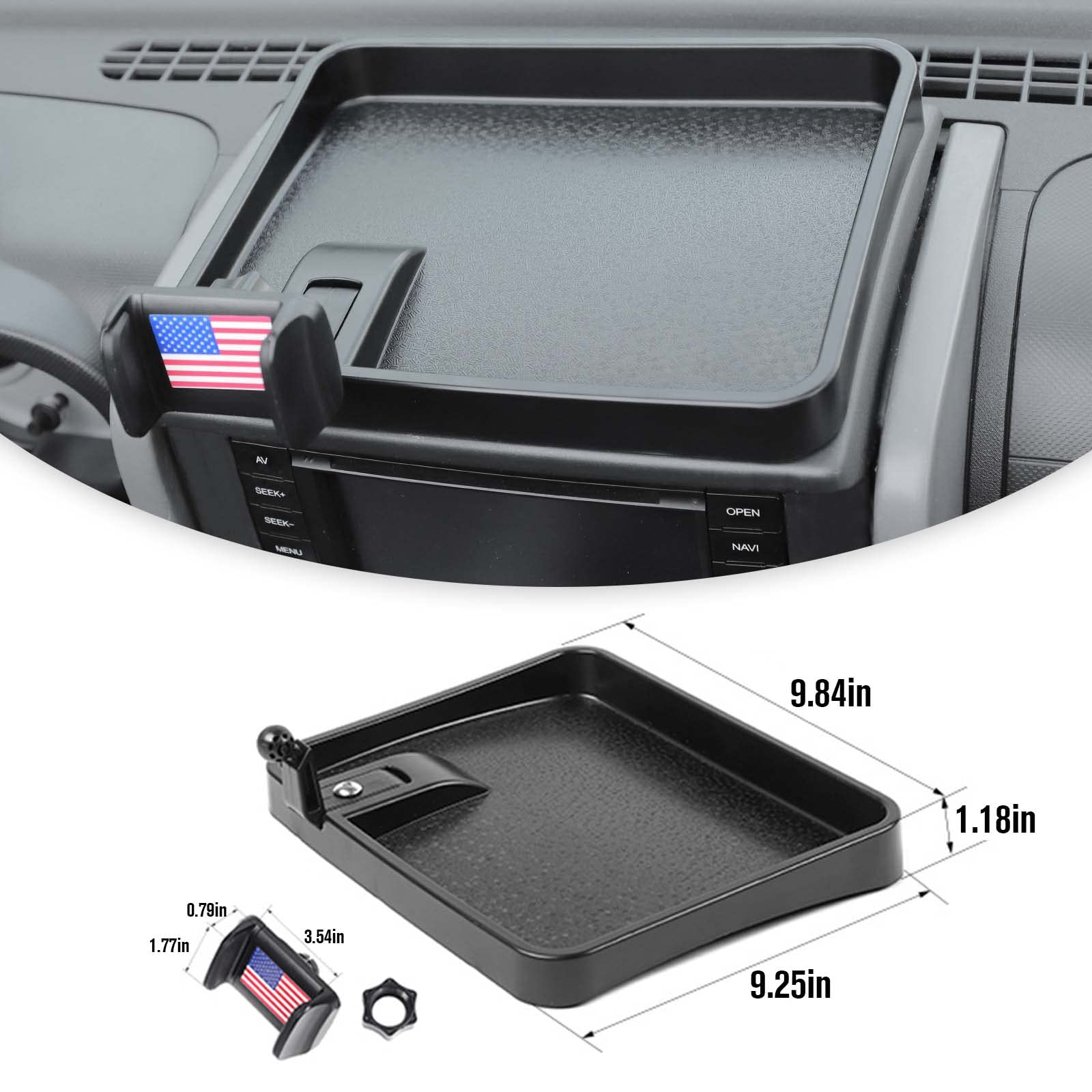 Jimen tray matte ABS texture highlighting durable scratch-resistant finish