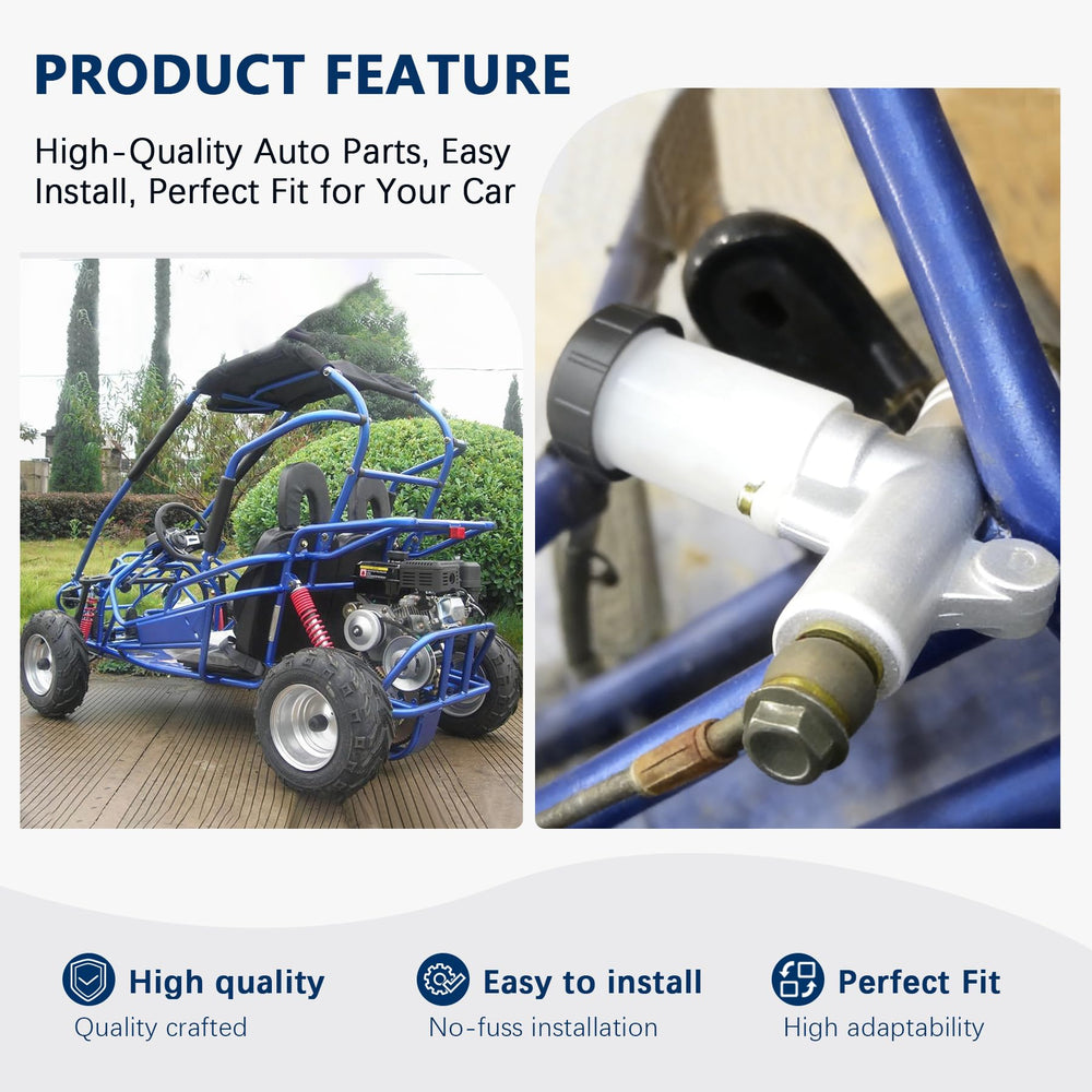 JINGKE master cylinder installed on kart demonstrating direct-fit confidence