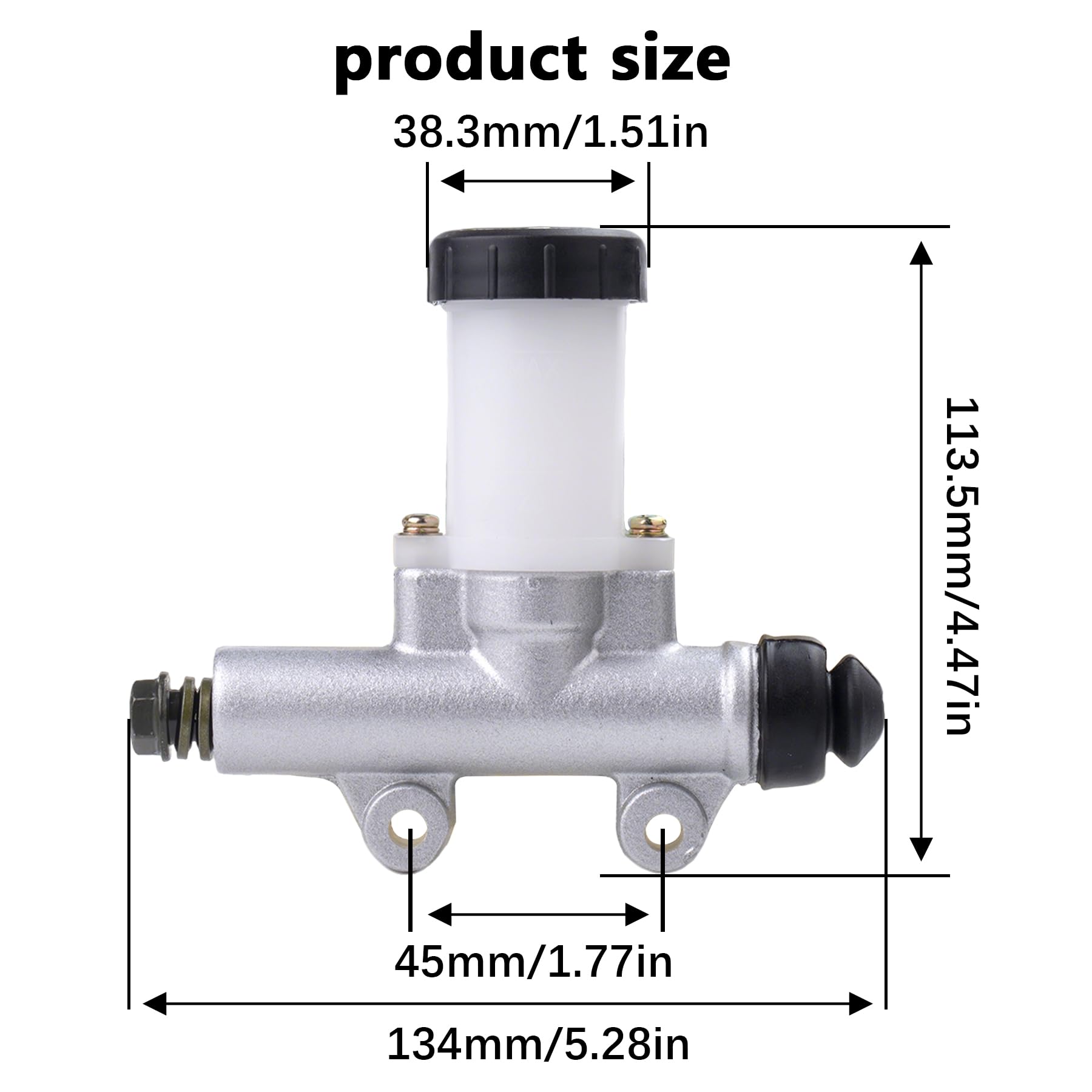 JINGKE side port detail highlighting single-port design for easy brake hookup