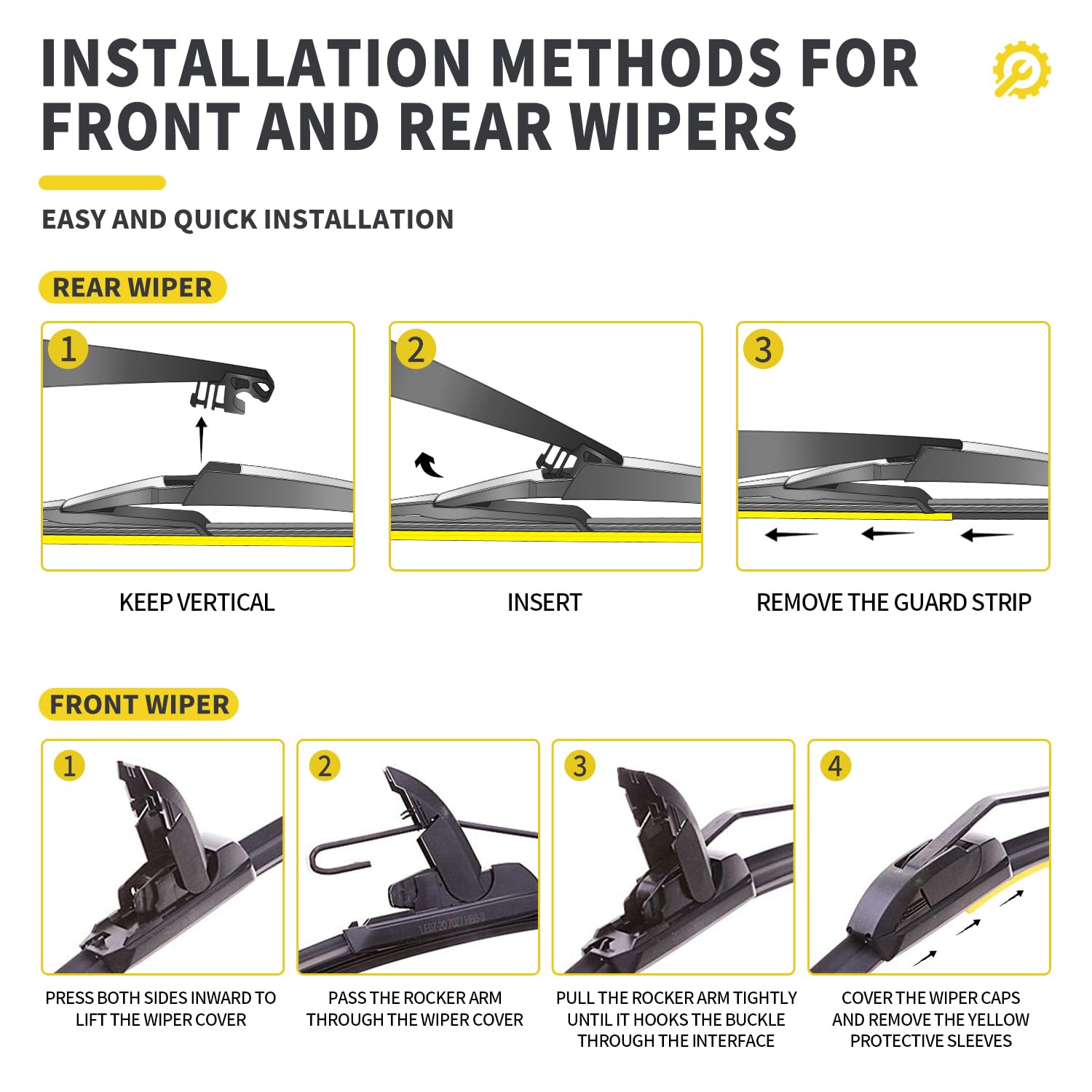 JINGOU wiper clearing raindrops at night showing improved wet-weather performance