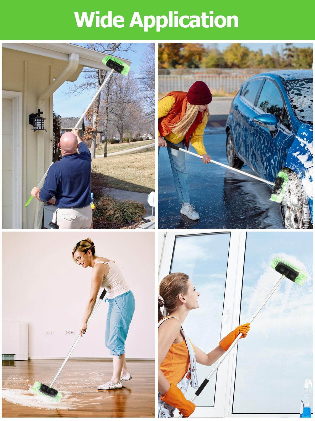 Jisejima lifestyle image cleaning driveway and house siding efficiently