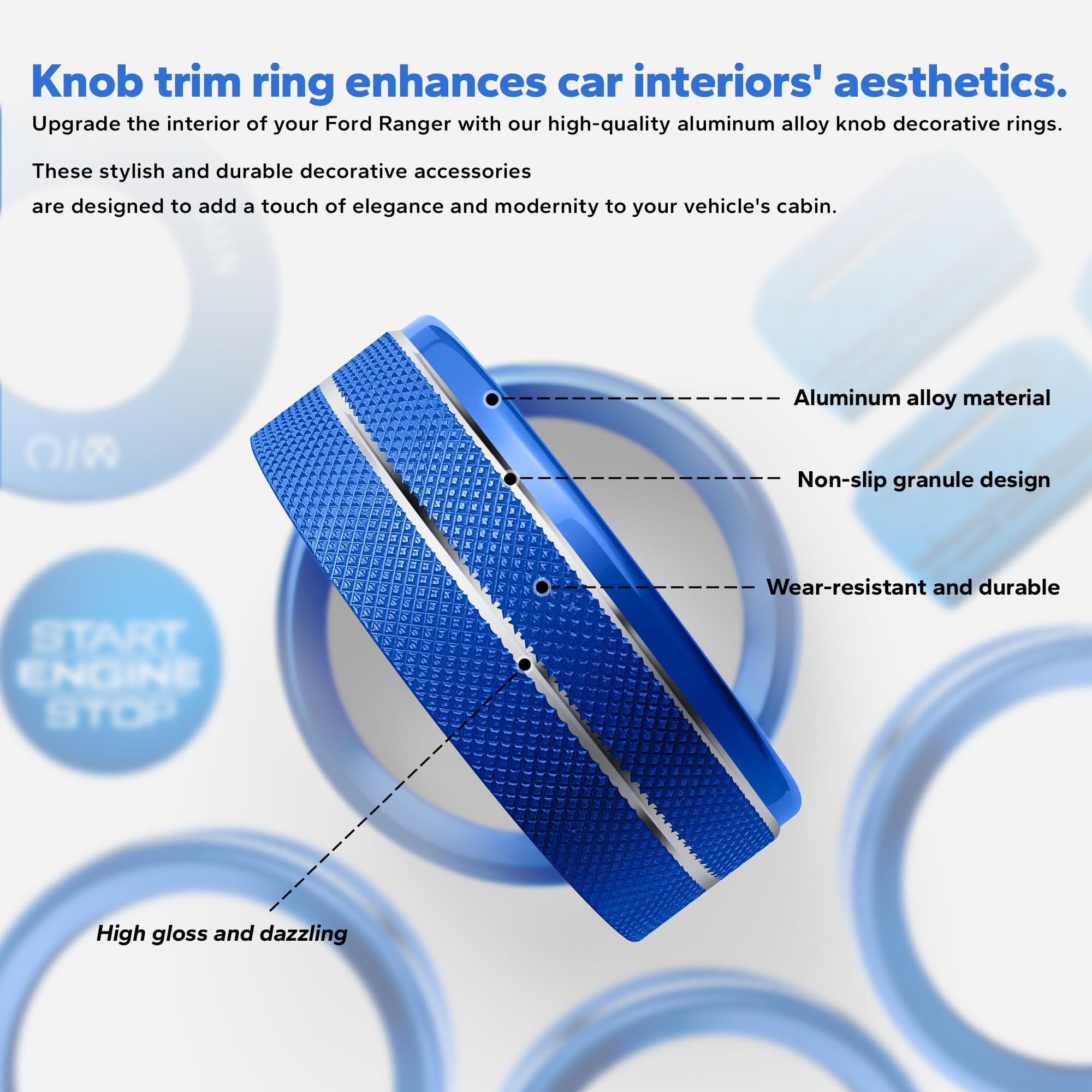 JIYOUNGSEN AC knob compatibility close shot showing fit and easy verification before purchase