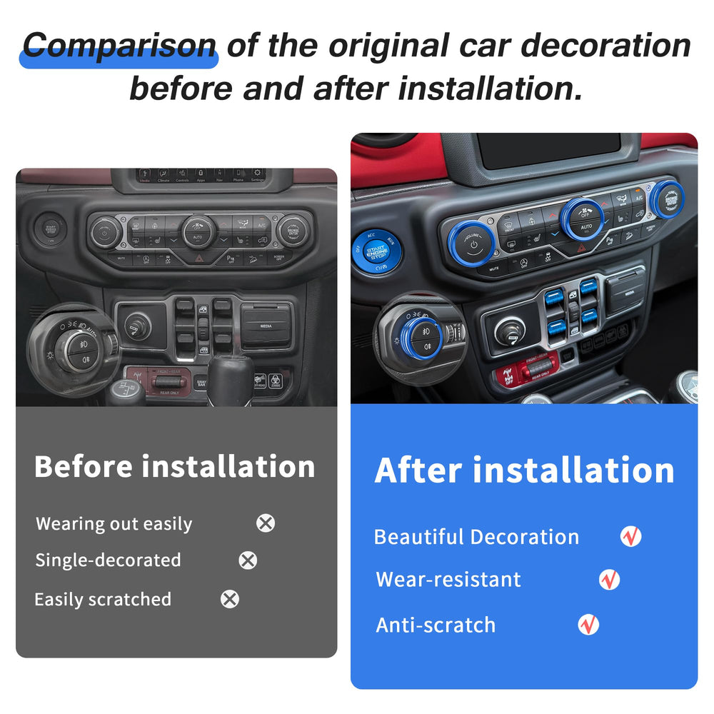 JIYOUNGSEN lifestyle Jeep interior daylight shot showing stylish upgrade while driving