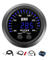 JJCOCO gauge front LED display showing clear temperature readout and visibility