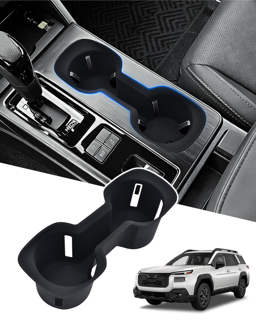 JJMY front view of cup holder insert showing exact fit and protection