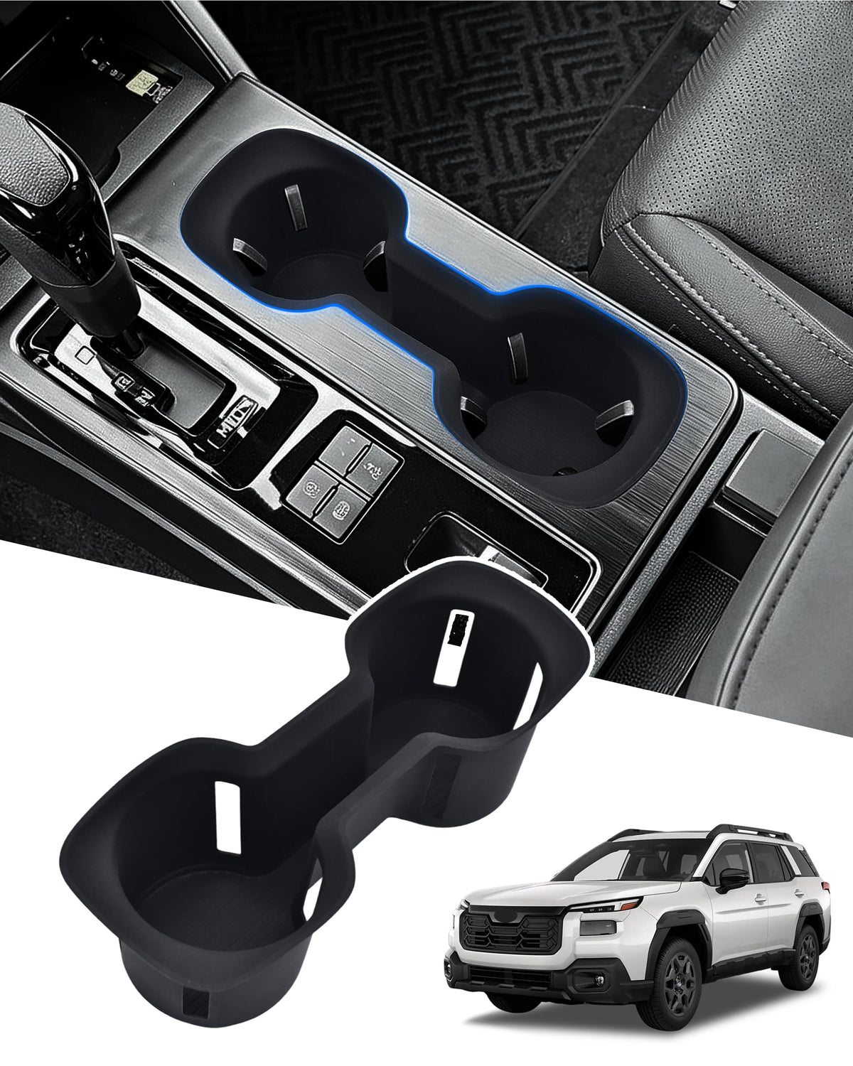 JJMY front view of cup holder insert showing exact fit and protection