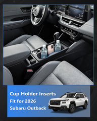 JJMY side profile showing precise fit in 2026 Subaru Outback console