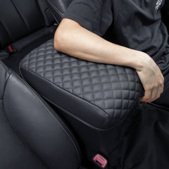 JKCOVER front view of armrest cover showing precise fit and neat finish