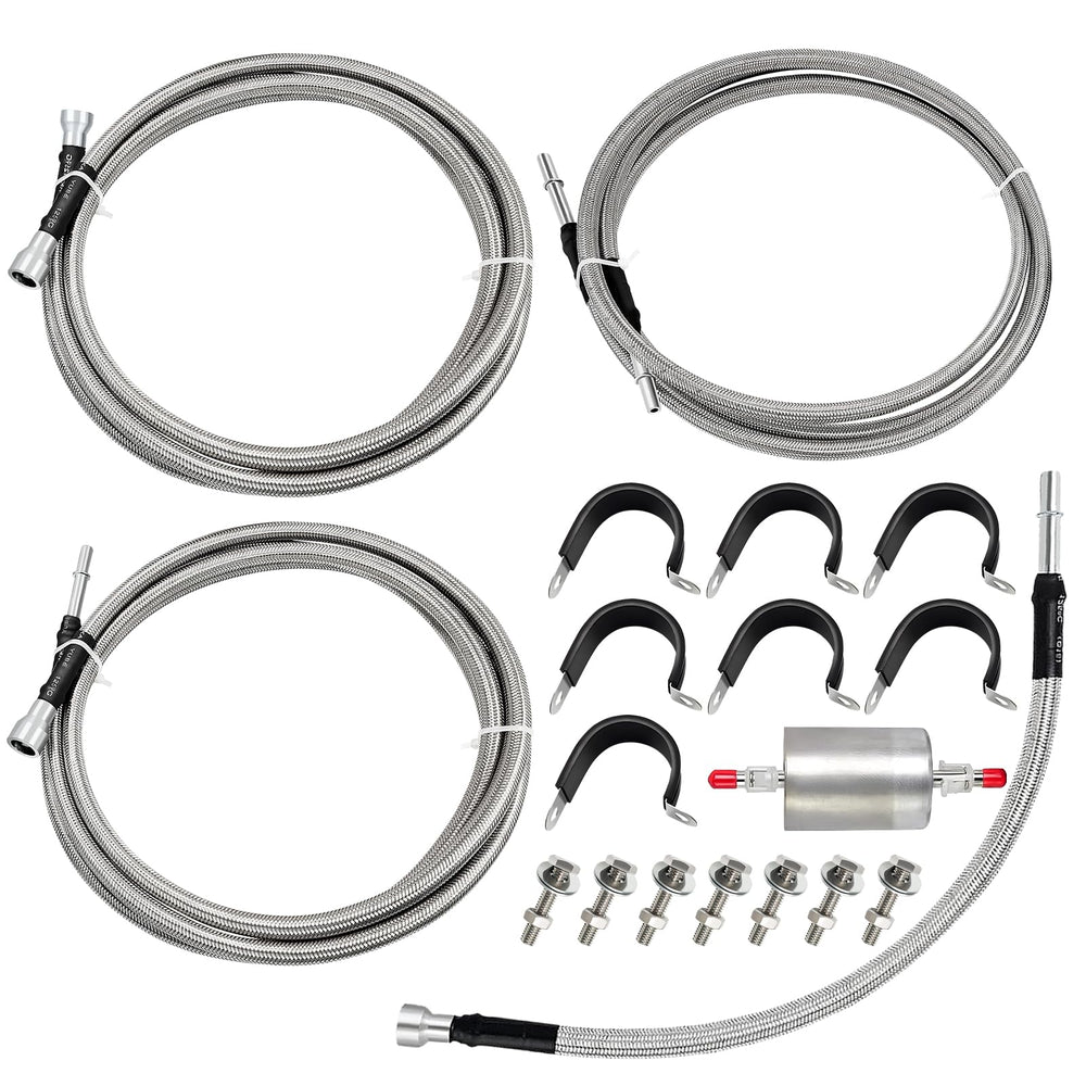 JkorkM front packaging showing complete fuel line kit and contents, ensures correct purchase