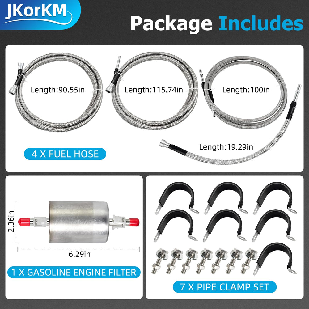 JkorkM hose connection with steel clamp in place, demonstrates secure leak-resistant joining