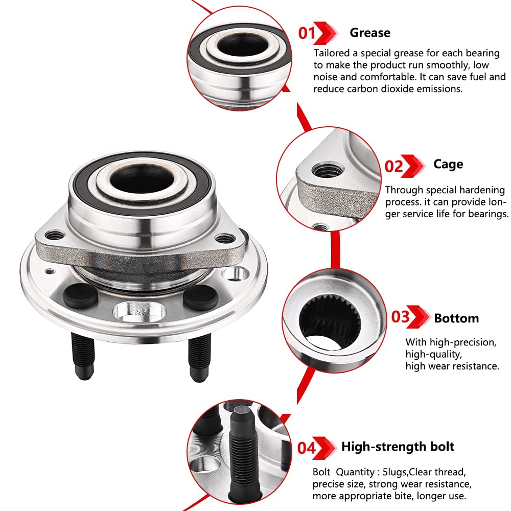 JLEO top view showing five-lug interface for straightforward wheel installation