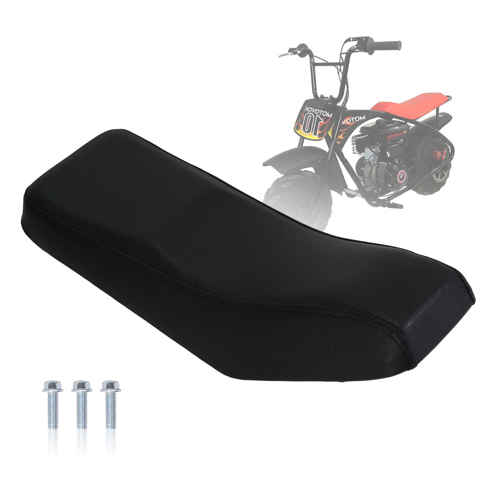 JMCHstore black seat front view showing contour and comfort
