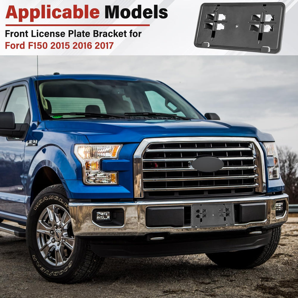 Jogscay bracket on F150 in driveway lifestyle scene showing restored appearance benefit