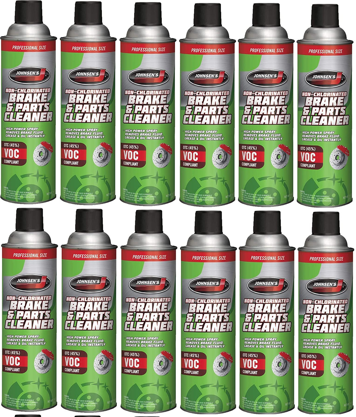 DENCO DISTRIBUTING, INC. Johnsen's 2417 front packaging showing 14oz can benefit fast cleaning