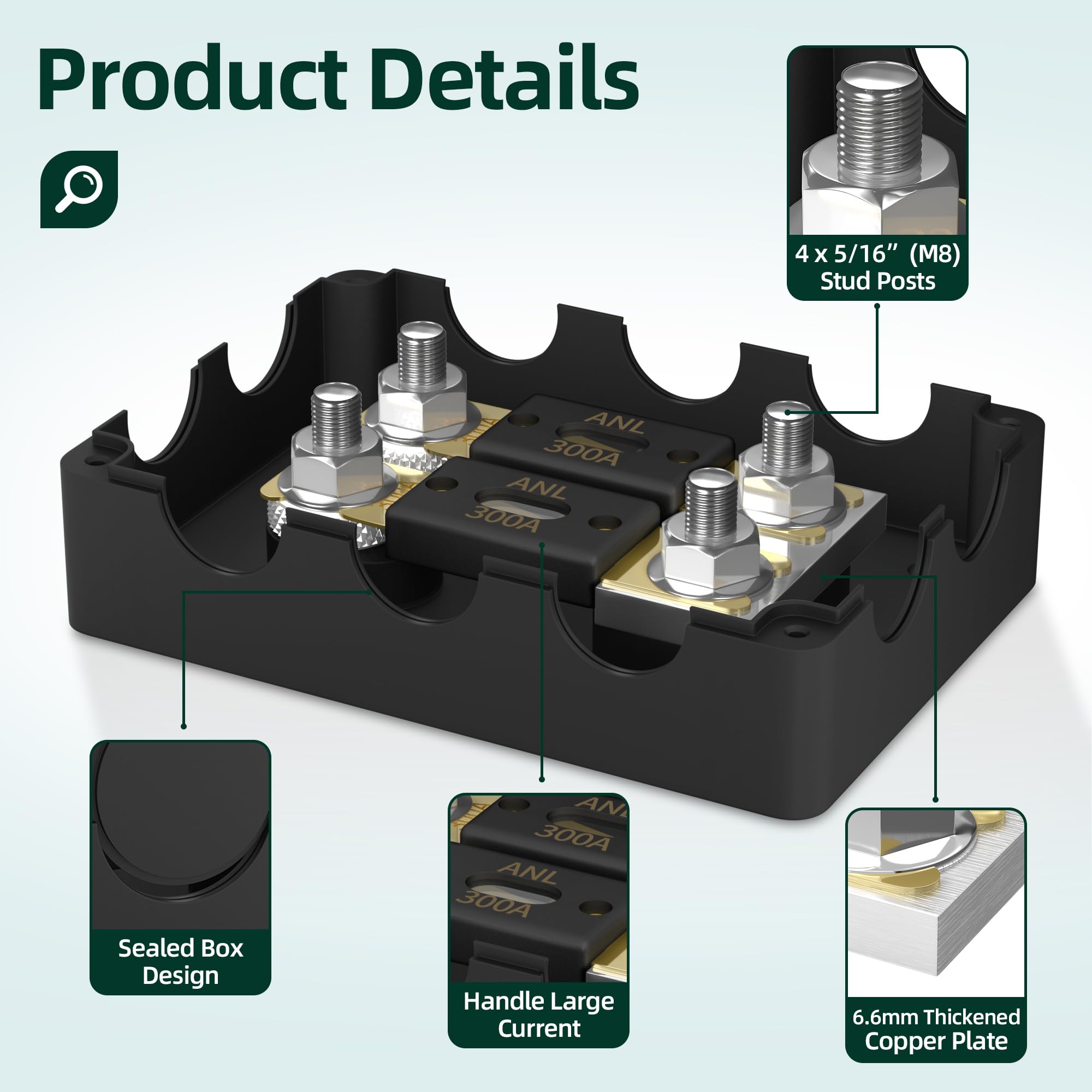 Joinfworld M8 stud and nut detail illustrating secure stainless fasteners and safer connections