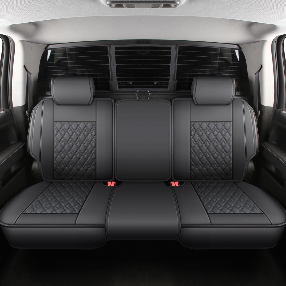 JOJOBAY back seat coverage in crew cab demonstrating full rear protection