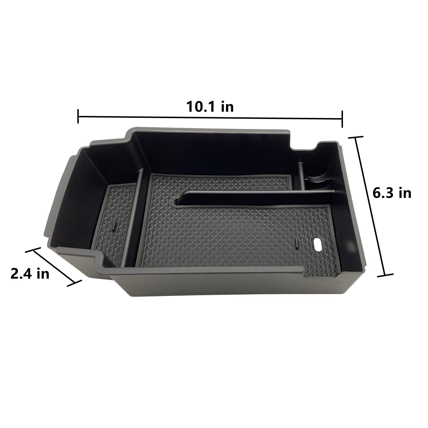 JOJOMARK tray installed in Blazer console showing organized storage benefit