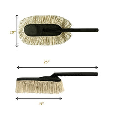 JOPASU duster used on car roof illustrating safe high-surface dust removal