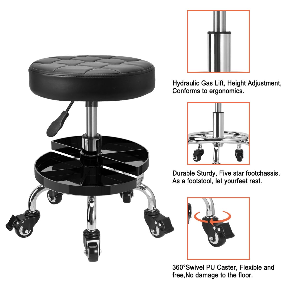 JOSTZHXIN wheels and brake detail offering smooth quiet mobility