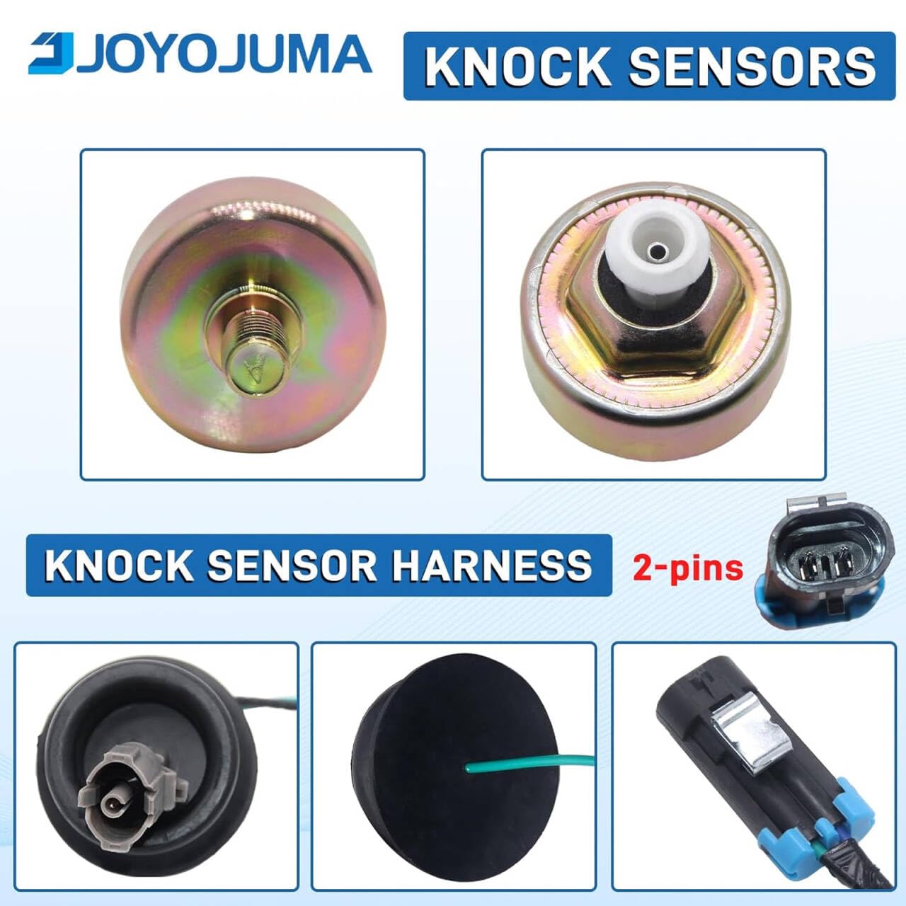 JOYOJUMA knock sensor installed on engine highlighting correct positioning and fit