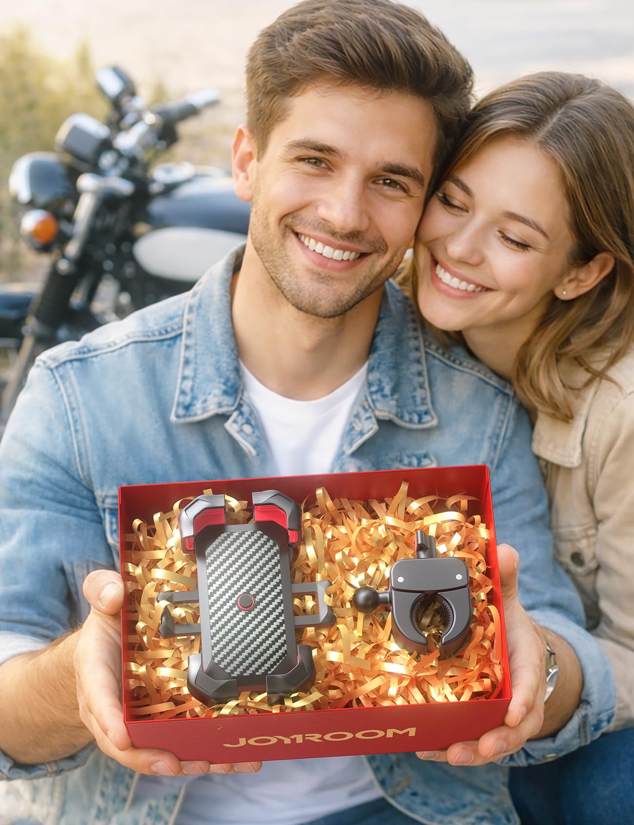 JOYROOM lifestyle ride with phone navigation showing reliable vibration resistance
