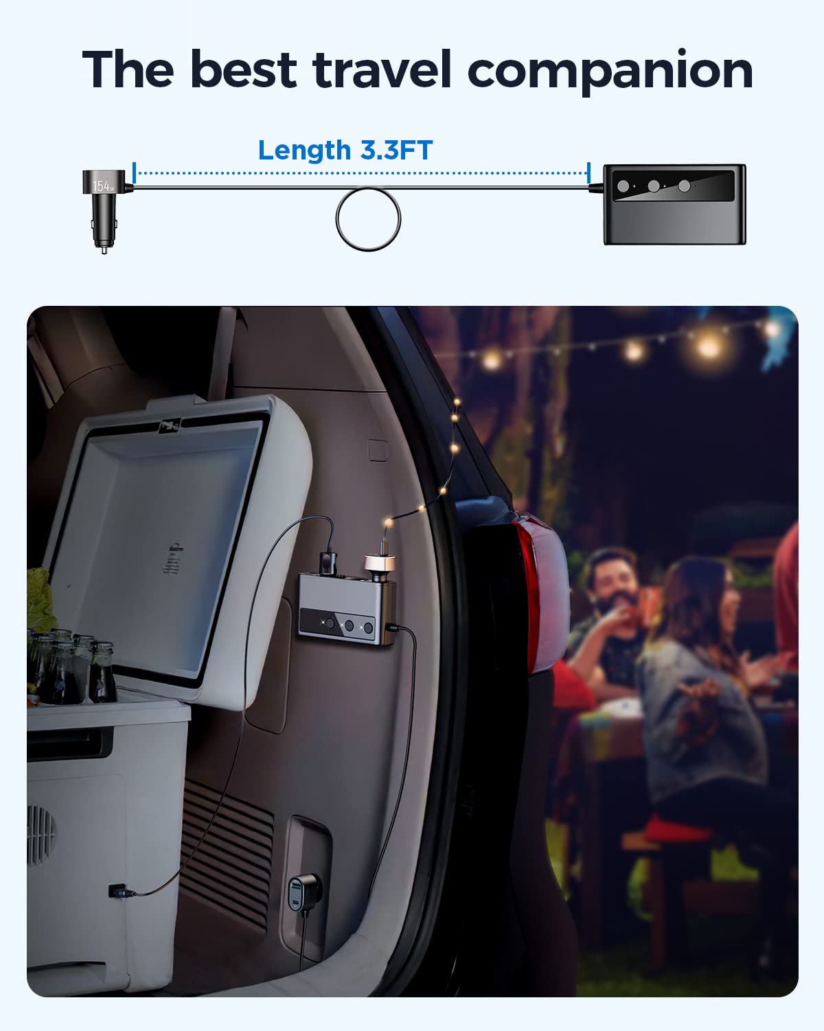 JOYROOM next to smartphone for scale showing compact design and high output