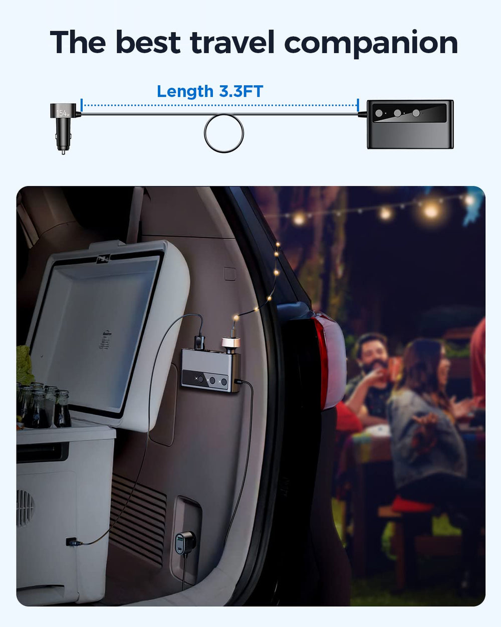 JOYROOM next to smartphone for scale showing compact design and high output