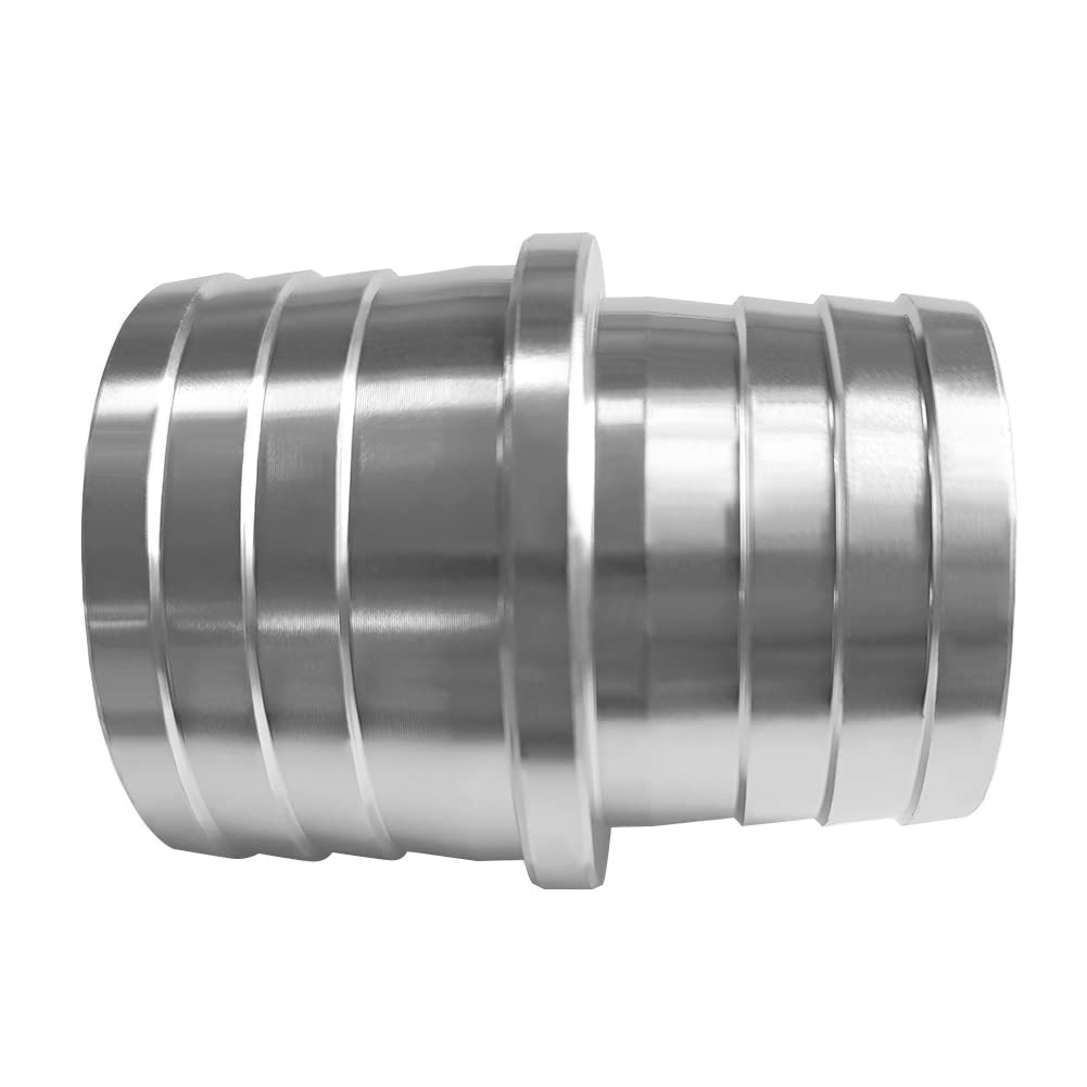 JoyTube close-up of barb ridges and flange, highlights secure clamp grip benefit