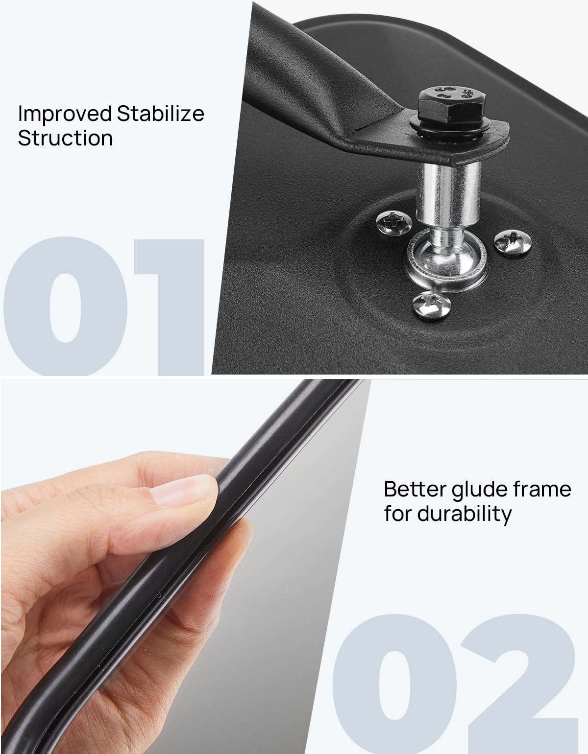 JOYTUTUS ball joint detail highlighting adjustable angle and firm positioning