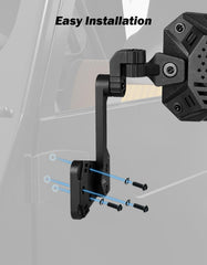 JOYTUTUS metal bracket detail with powder-coated finish for rust protection