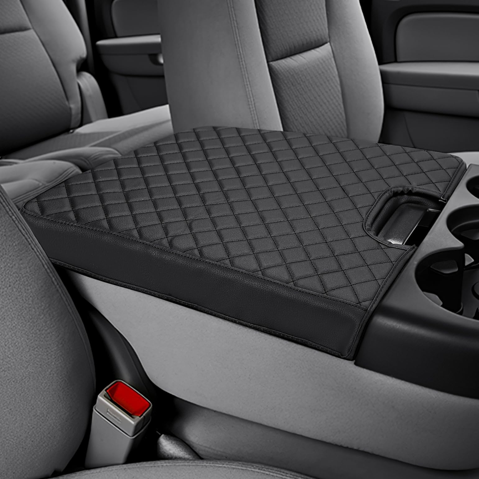 JOYTUTUS front view of center console cover showing full fit and finish