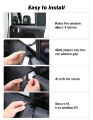 JOYTUTUS clip in window gap installation demonstrates fast attachment