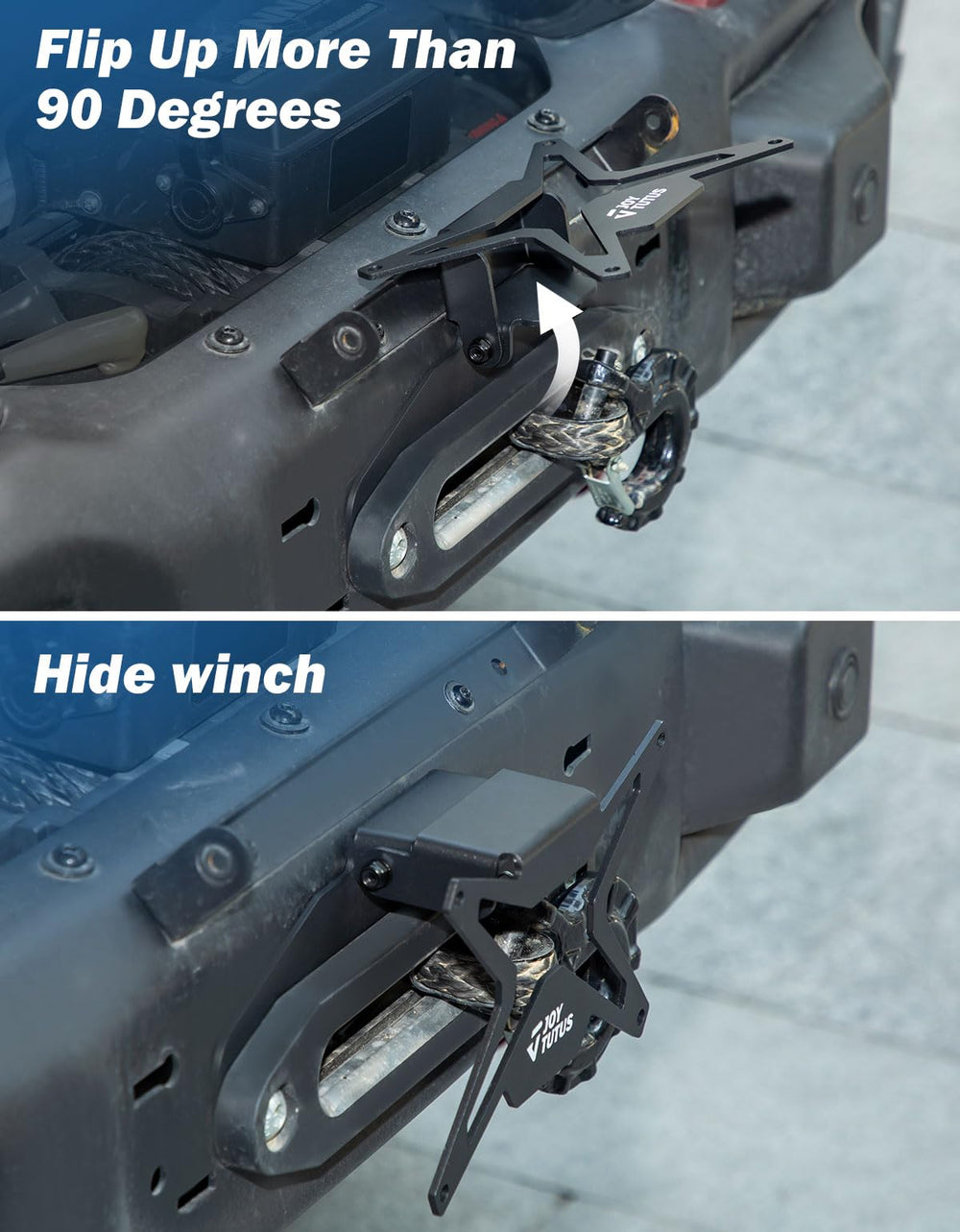 JOYTUTUS close-up hawse fairlead clearance demonstrating winch access benefit
