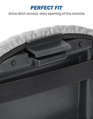 JOYTUTUS console in use with driver resting arm for added comfort