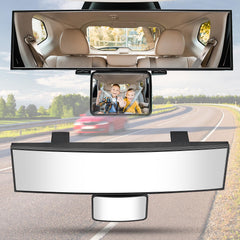 JOYTUTUS front view full mirror showing wide panoramic benefit