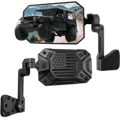 JOYTUTUS front view showing mirror pair and packaging with easy-fit benefit