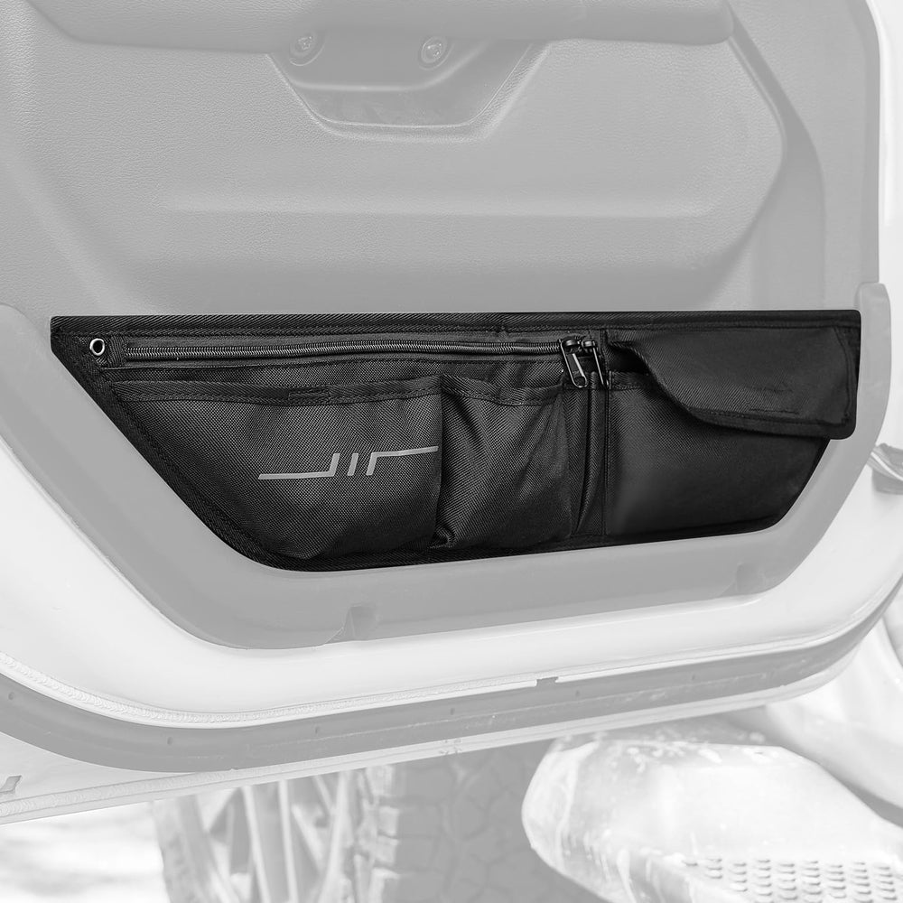 JOYTUTUS lifestyle image in Jeep interior showing tidy cabin on a road trip