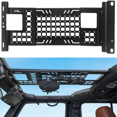 JOYTUTUS front view on Wrangler JK showing clean overhead storage benefit