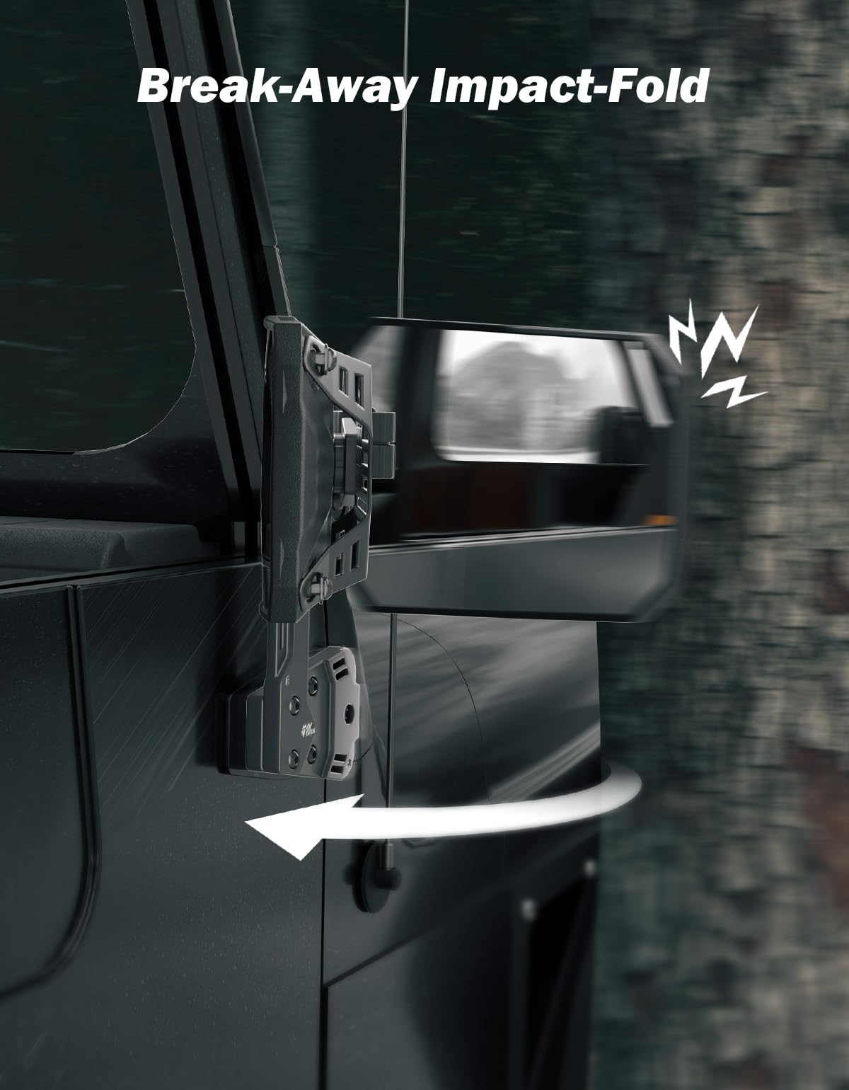 JOYTUTUS side-mounted on Wrangler demonstrating reduced vibration benefit
