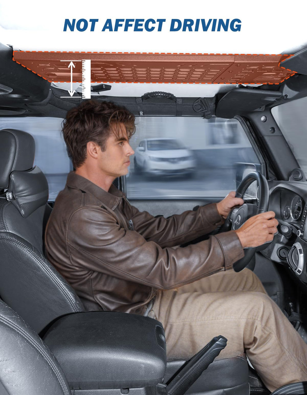 JOYTUTUS side profile installed on hardtop illustrating low-profile benefit