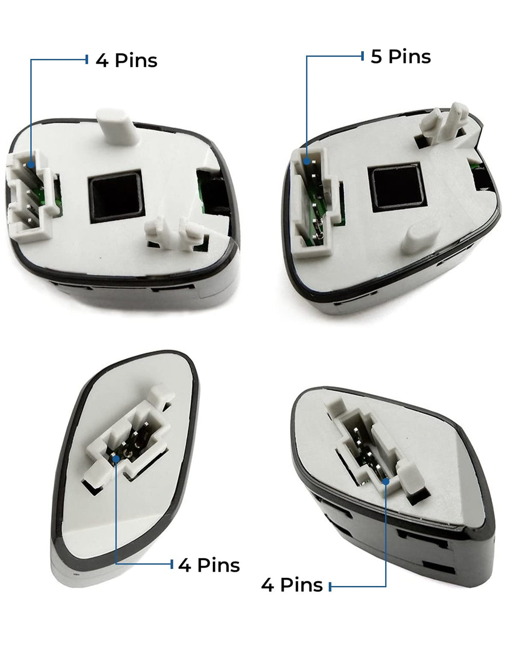JOYTUTUS side profile showing mounting tabs for easy snap-in installation benefit