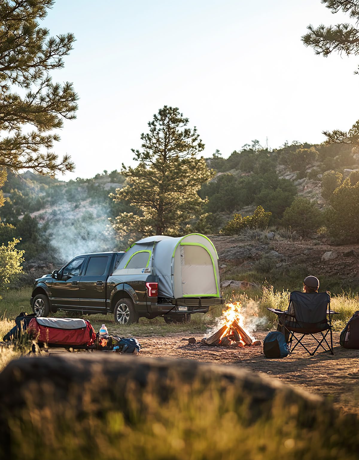 JOYTUTUS inner mesh pockets storing essentials for organized camping convenience