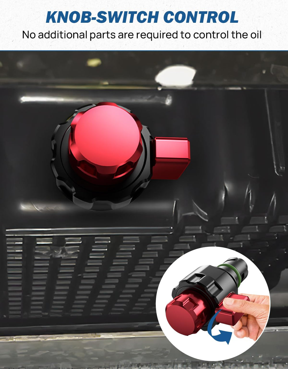JOYTUTUS valve installed under F150 oil pan, easy bolt-on replacement